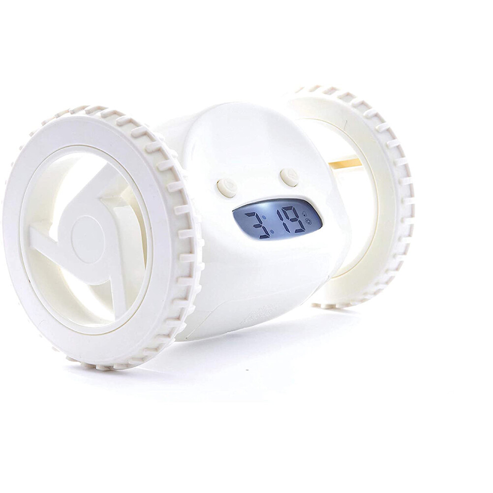 Wheels Alarm Clock Fun Clocky Alarm Clock Black for Heavy Sleeper