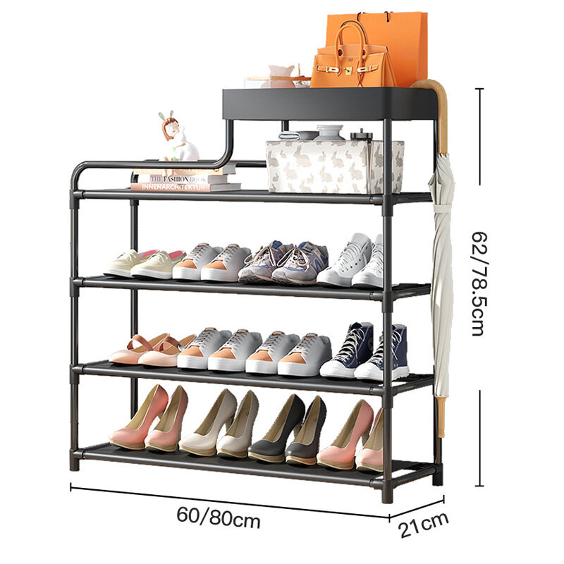 Simple shoe rack home door dust-proof multi-layer dust-proof shoe cabinet dormitory storage artifact