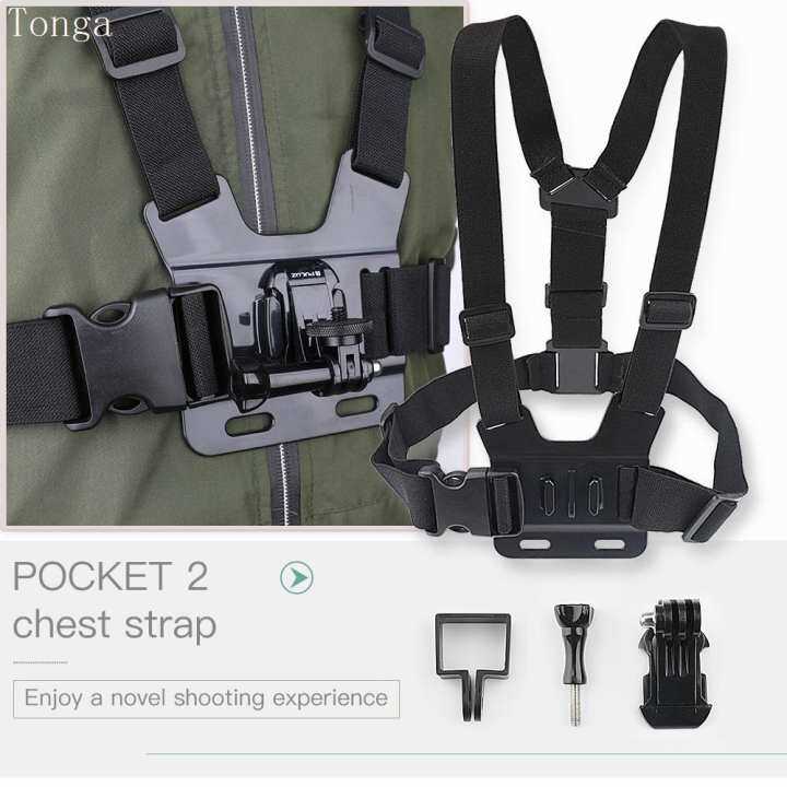 Tonga RCSTQ Dây Đeo Ngực, Dành Cho DJI Osmo Pocket 1 2/Camera Hành Động/Kính Viễn Vọng/Go Pro