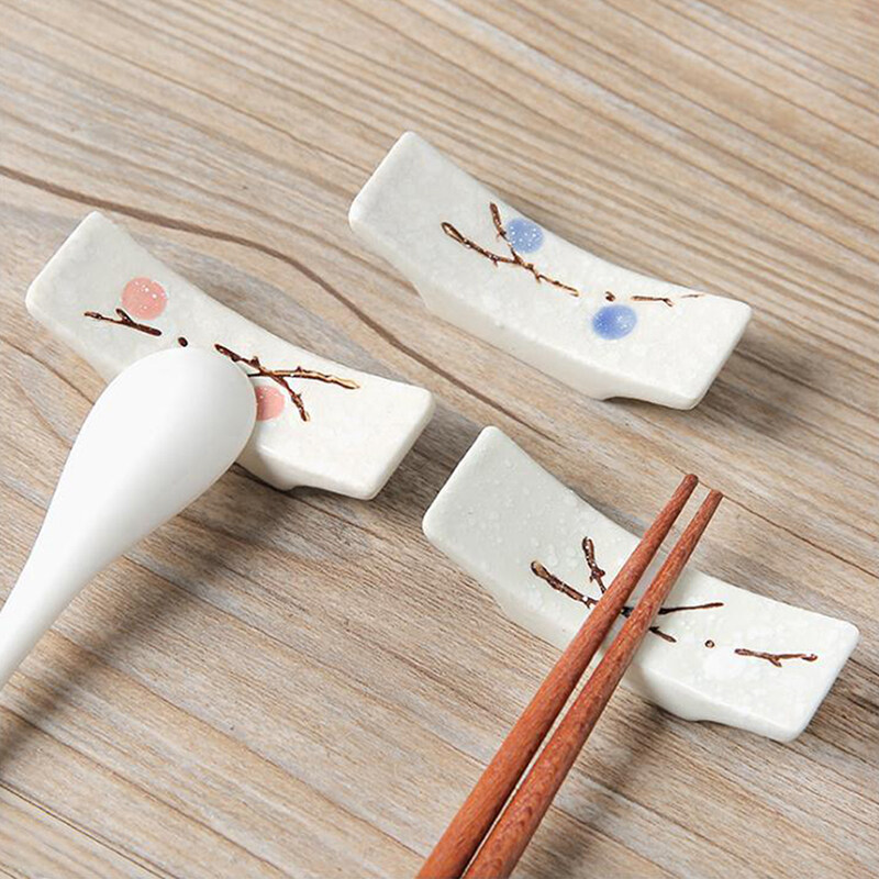 YUE Ceramic snowflake japanese kitchen chopsticks pillow rest