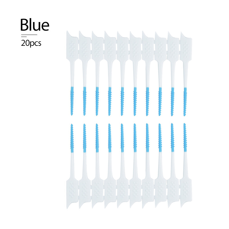 Tăm xỉa răng nha khoa bàn chải Bàn chải silicon kẽ răng giữa các răng tăm Silicone với công cụ làm sạch răng miệng sợi