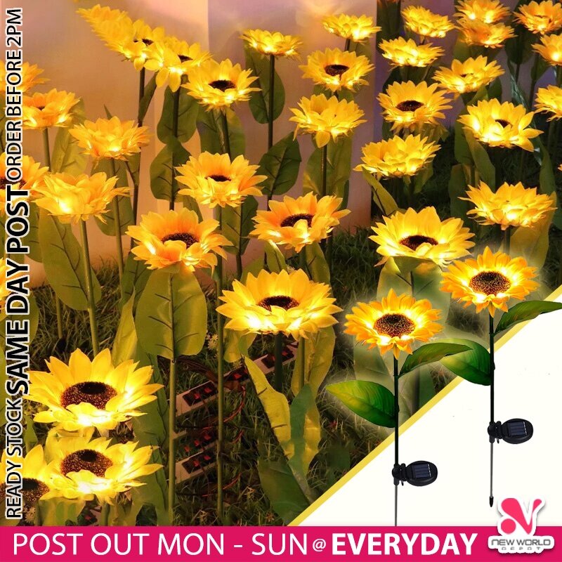 ππ¨π§π’ πππ’πͺ γSolar LED Sunflower Light Waterproof Landscape Lamp Outdoor ...