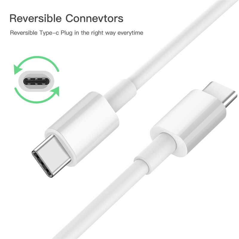 Cáp USB C Sạc Nhanh 3A 60W Type-C Sang Type-C Cáp Sạc Nhanh PD Cho Samsung Cáp Dữ Liệu