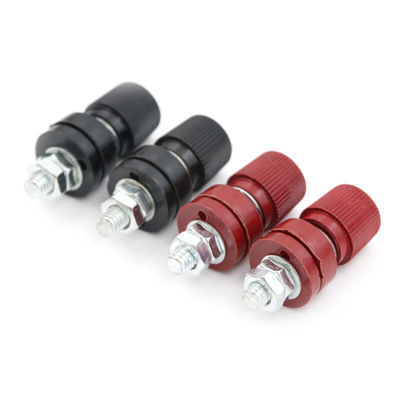 💖Best Buyle 4pcs Terminal 6mm Screw M6 Power Supply Terminals Binding Post
