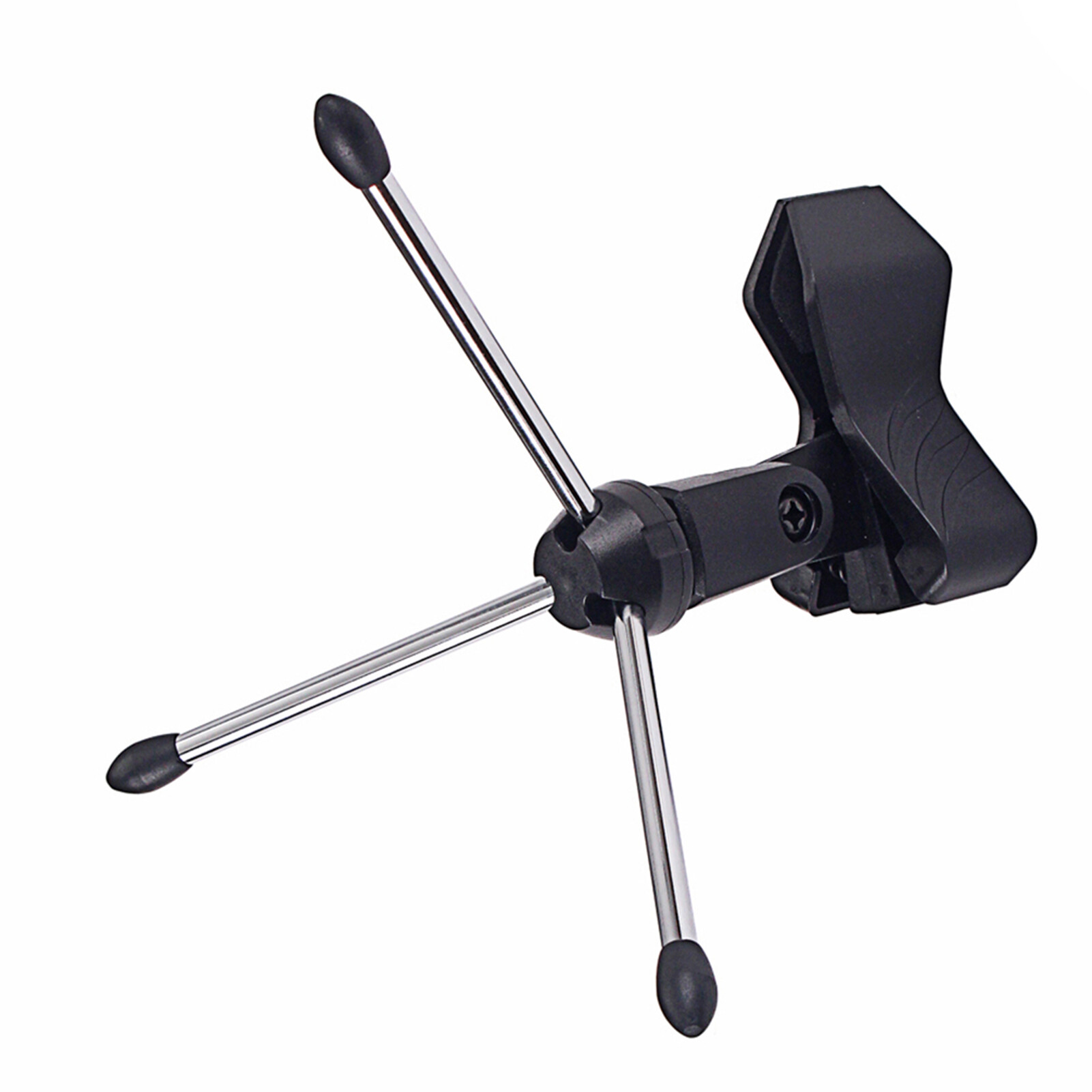 zhanxing Microphone Stand Universal Shockproof Adjustable Desktop Microphone Tripod Clip Holder for Broadcast