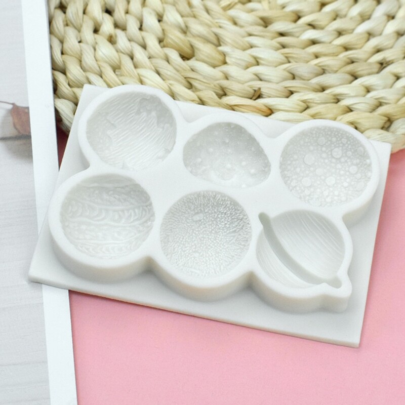Fondant Molds Planets Shape Silicone Material Candy Mould Chocolate Moulds Kitchen Baking Accessories Cake Baking Gadget