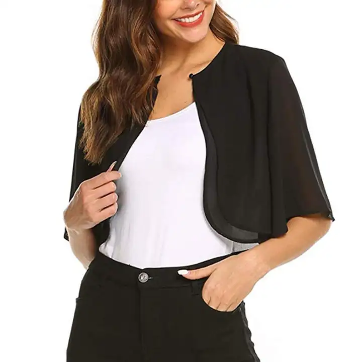 sheer shrug cardigan