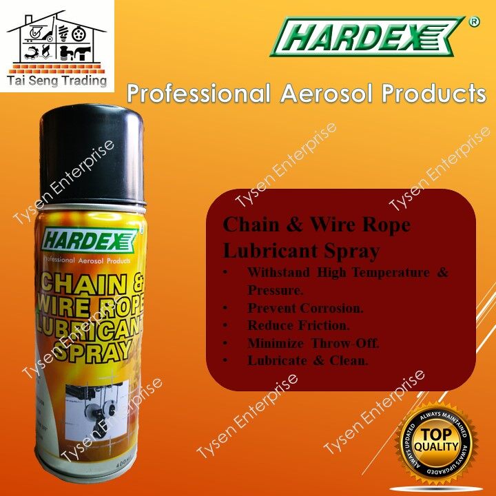 Hardex Professional Aerosol Products Chain & Wire Rope Lubricant Spray (Industrial Performance