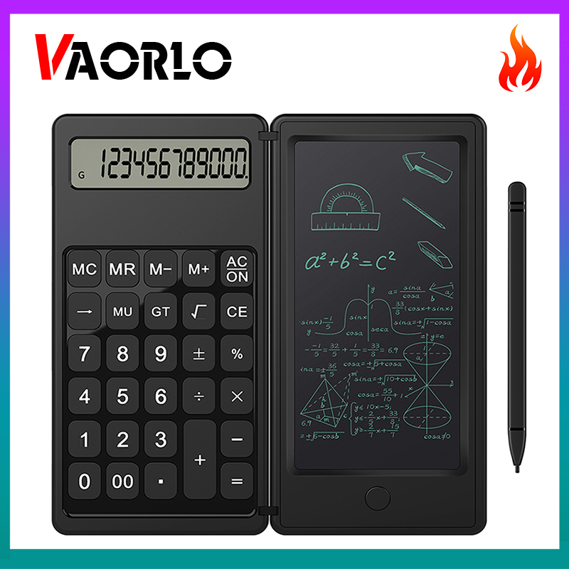 Vaorlo máy tính notepad máy tính bảng viết LCD, bảng vẽ giấy vẽ vui, máy tính 12 hiển thị chữ số, bảng vẽ/tập giấy nhớ/Bảng lập kế hoạch điện tử, cầm tay cho văn phòng hàng ngày và cơ bản