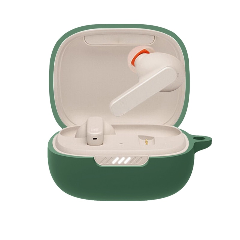 Silicone Protective Case For JBL LIVE PRO+ Bluetooth Wireless Earphone Skin Cover Multicolor Anti-scratch Shell With Carabiner