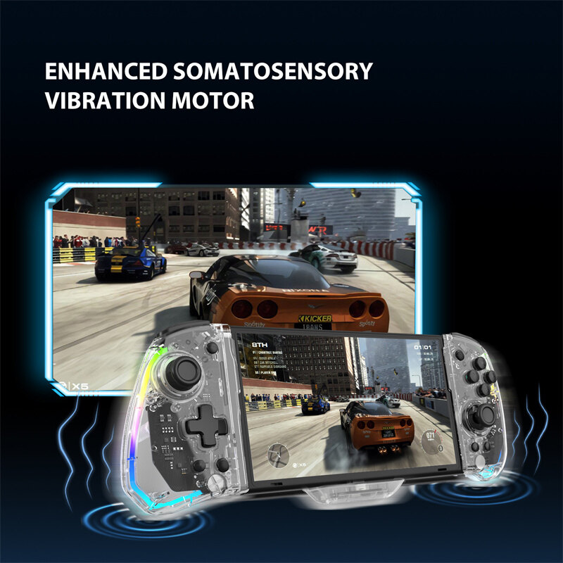 LinYuvo Tay cầm trò chơi Wireless Nintendo Game Controller Tự động khởi chạy 6 trục Gyro Joystick Switch/Switch OLED