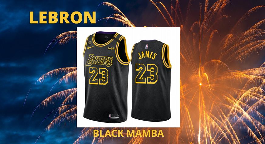 NBA LA LAKERS HEAT PRESS DRIFIT LEBRON JAMES #23 BLACK MAMBA LORE