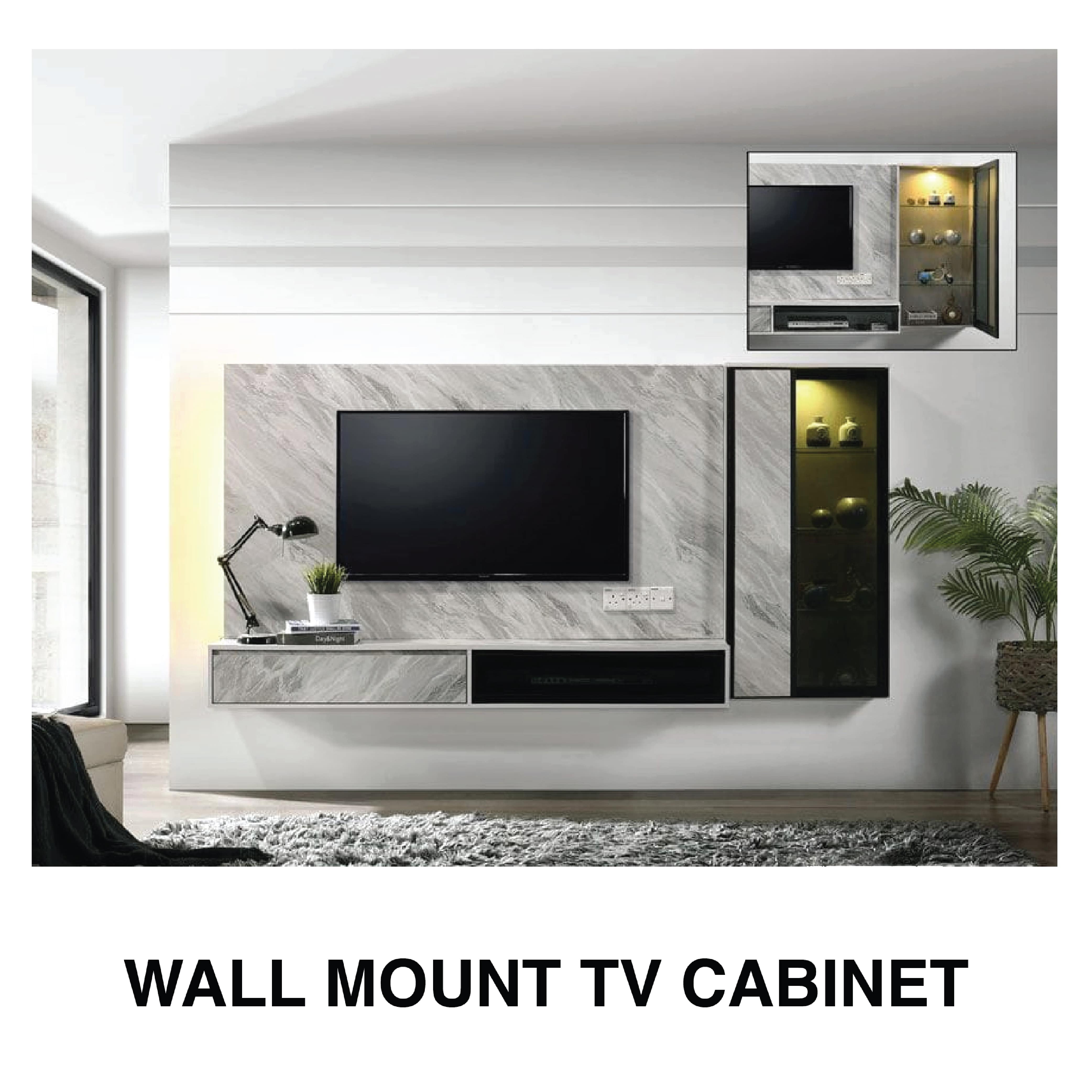 WALL MOUNT TV / HALL / MEDIA STORAGE / LIVING ROOM