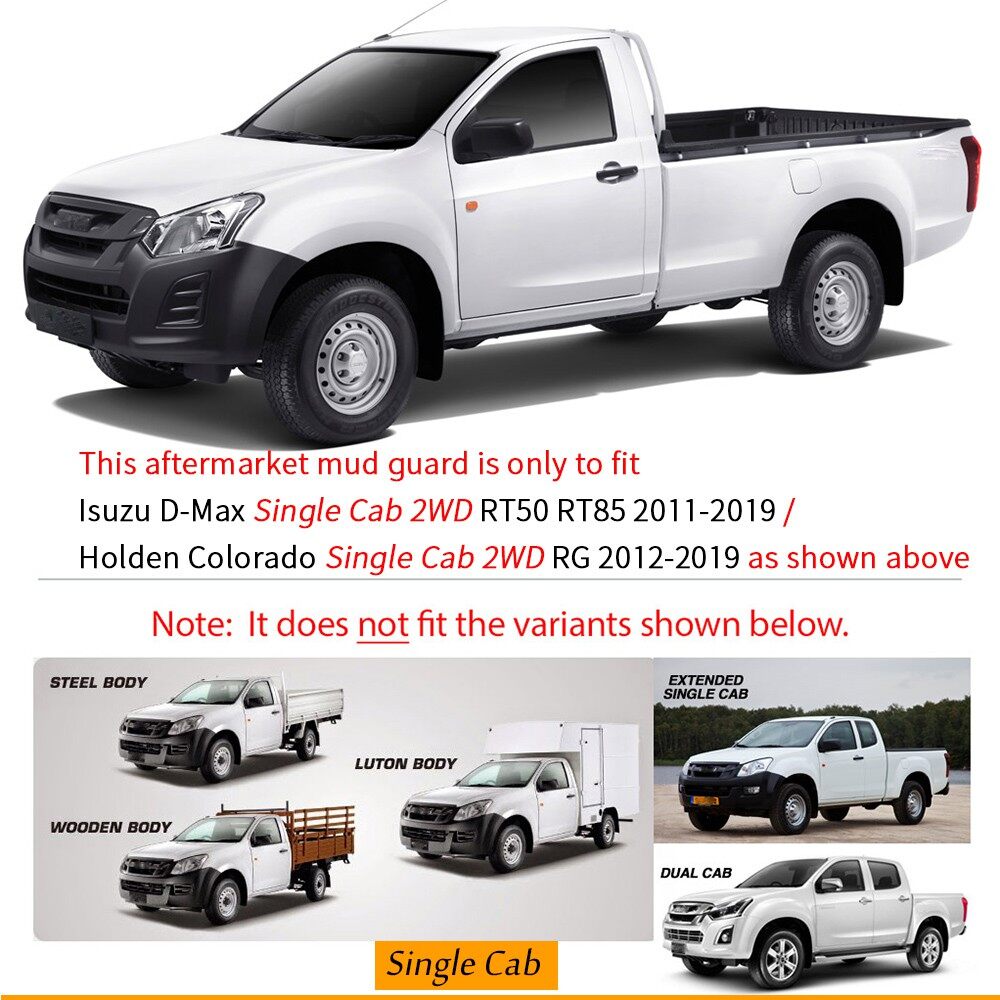 ZR Cho Đúc Mud Vành Đối Với ISUZU D-MAX DMAX MU-X RT50 RT85 11-19 Mudguards