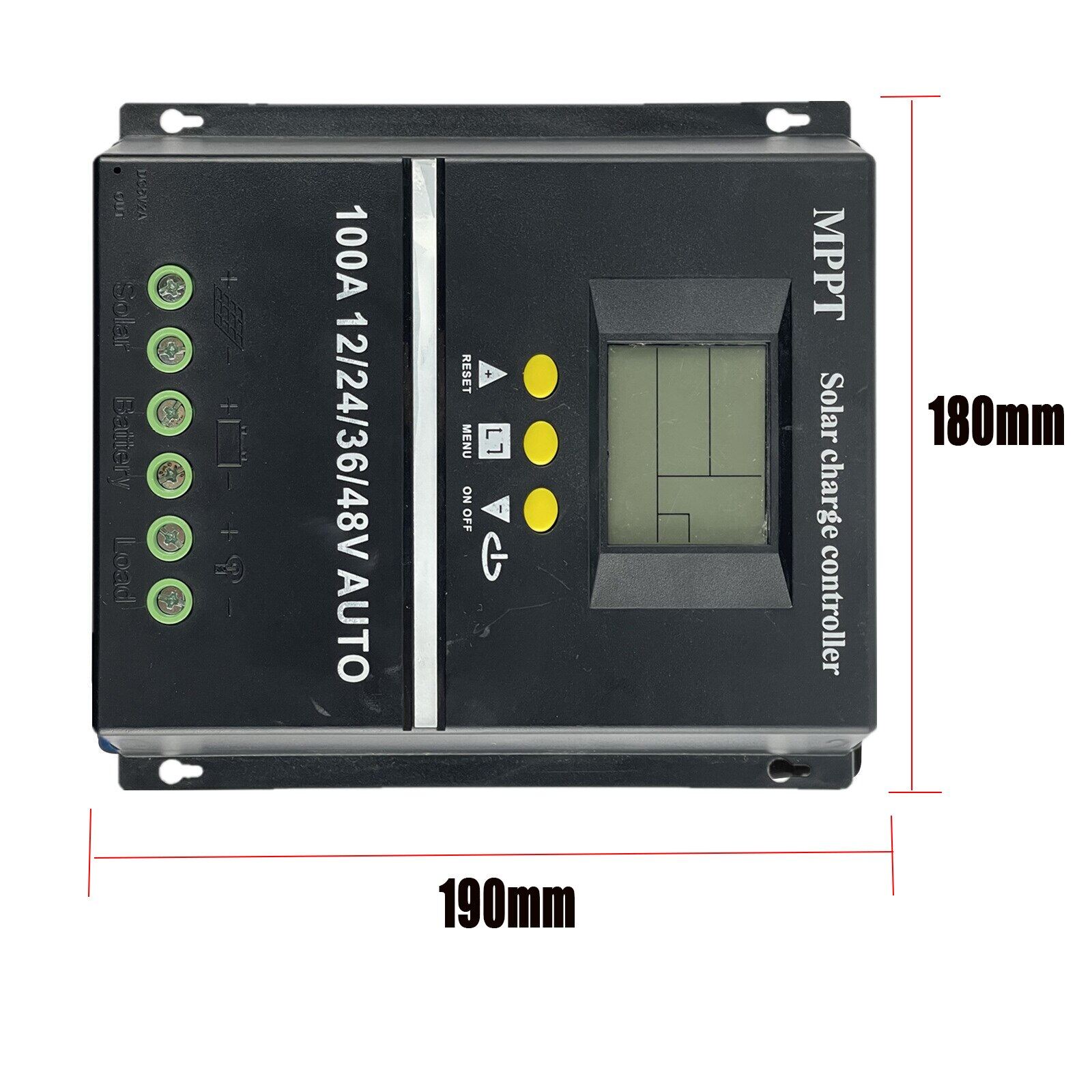 100A/80A/60A MPPT/PWM sạc năng lượng mặt trời điều khiển 12V/24V/36V/48V tự động điều khiển công cụ quang điện năng lượng mặt trời Bộ sạc pin với LCD & Cổng USB kép