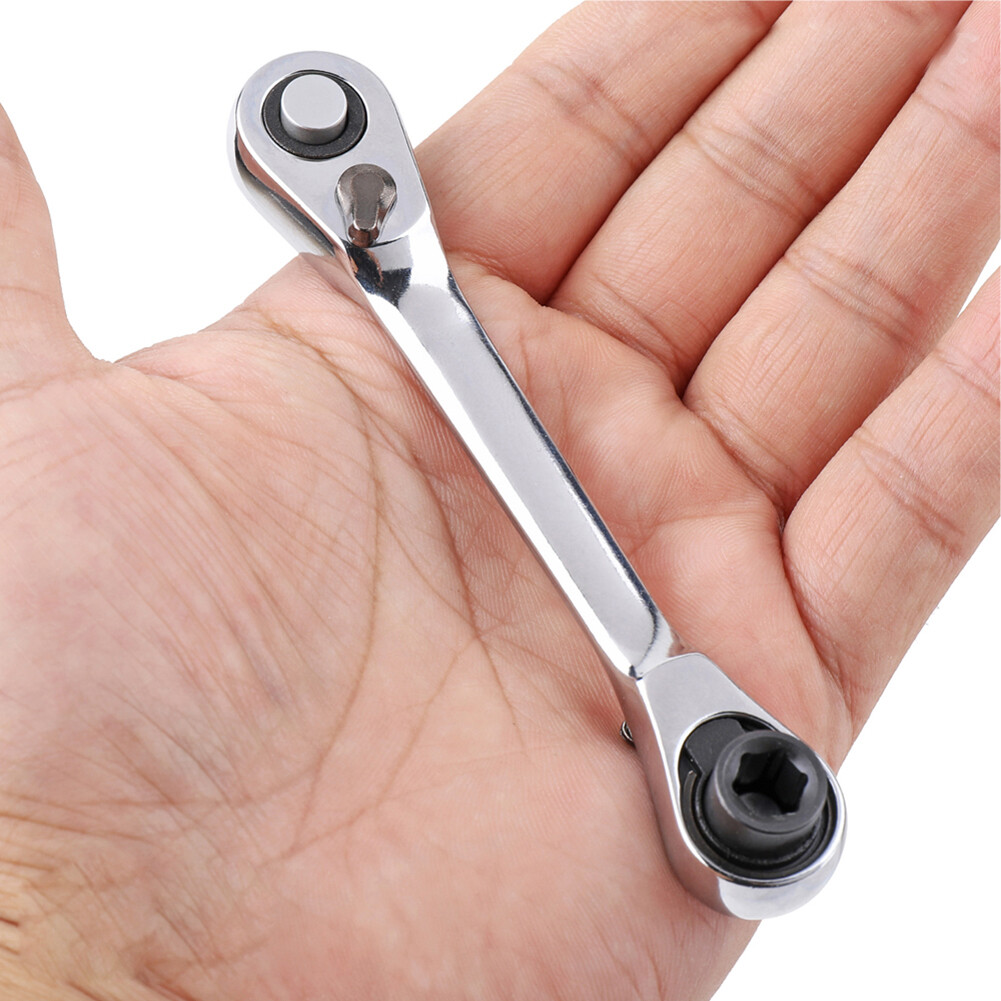 Xiaxuannai® Mini 1/4inch Double Ended Quick Socket Ratchet Wrench Rod Screwdriver Bit Tool