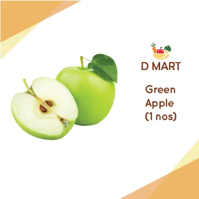 D Mart - Fresh Vegetables & Fruit - Green Apple / Epal Hijau (1pc) [Klang Valley Only]