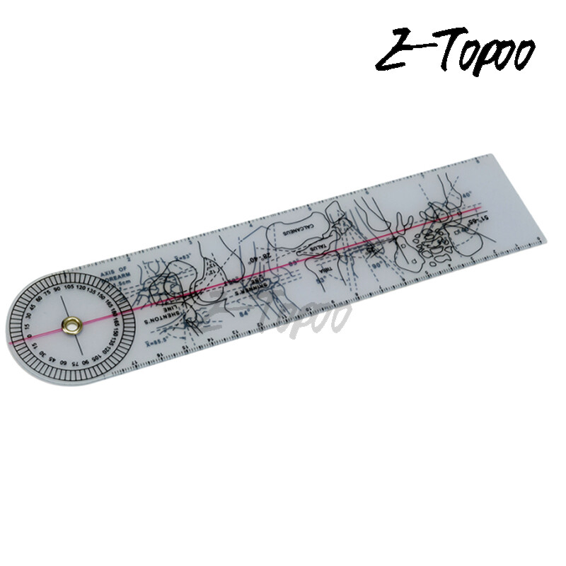 8Inch Goniometer Angle Ruler Rule Joint Orthopedics Tool Instruments Plastic Protractor
