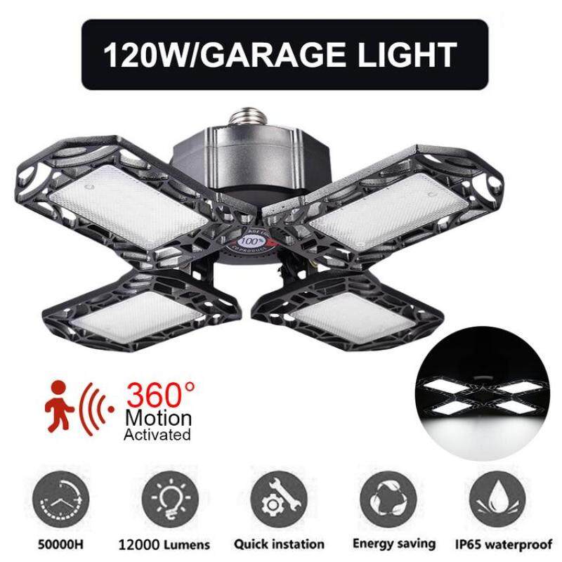 Đèn trần PER LED Garage Light có thể gập lại cảm ứng Radar Đèn trần cho Nhà kho 85-265V màu trắng mát cho nhà để xe, nhà kho, hành lang