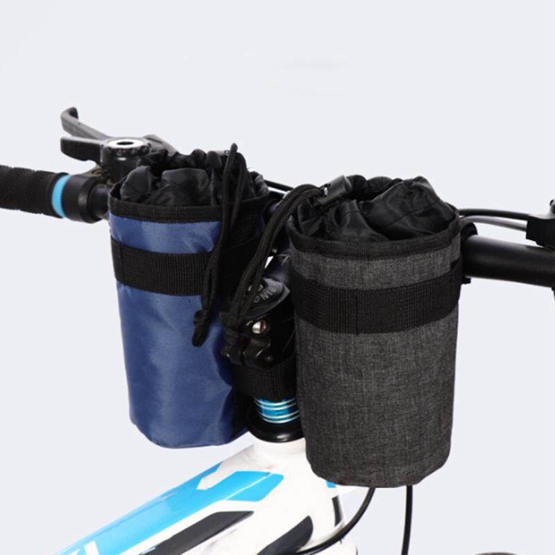 Bike Handlebar Stem Bag Food Snack Storage Bike Water Bottle Carrier