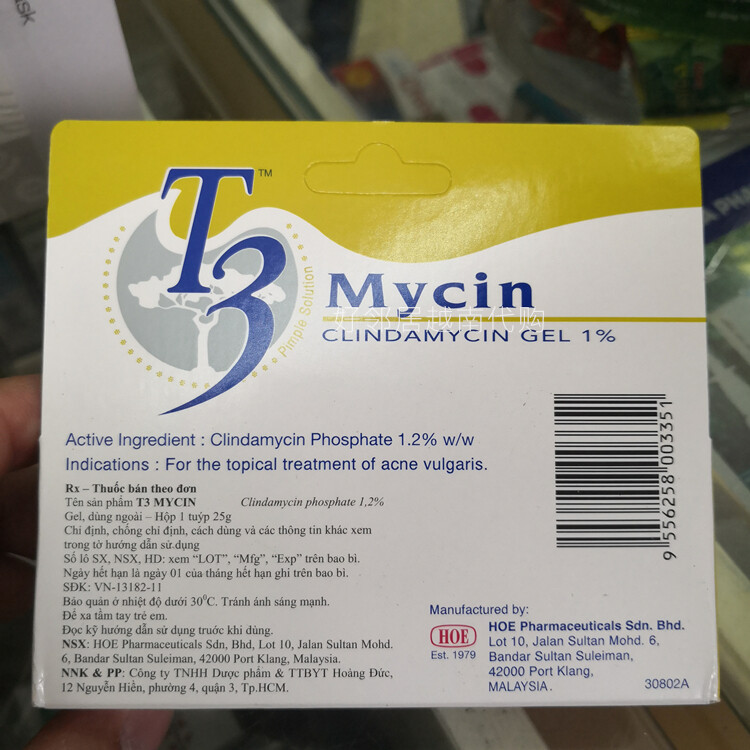 Purchasing Vietnam Genuine Malaysia T3 Mycin Acne Gel 25g Acne Acne Liquid Topical Ointment Lazada Singapore