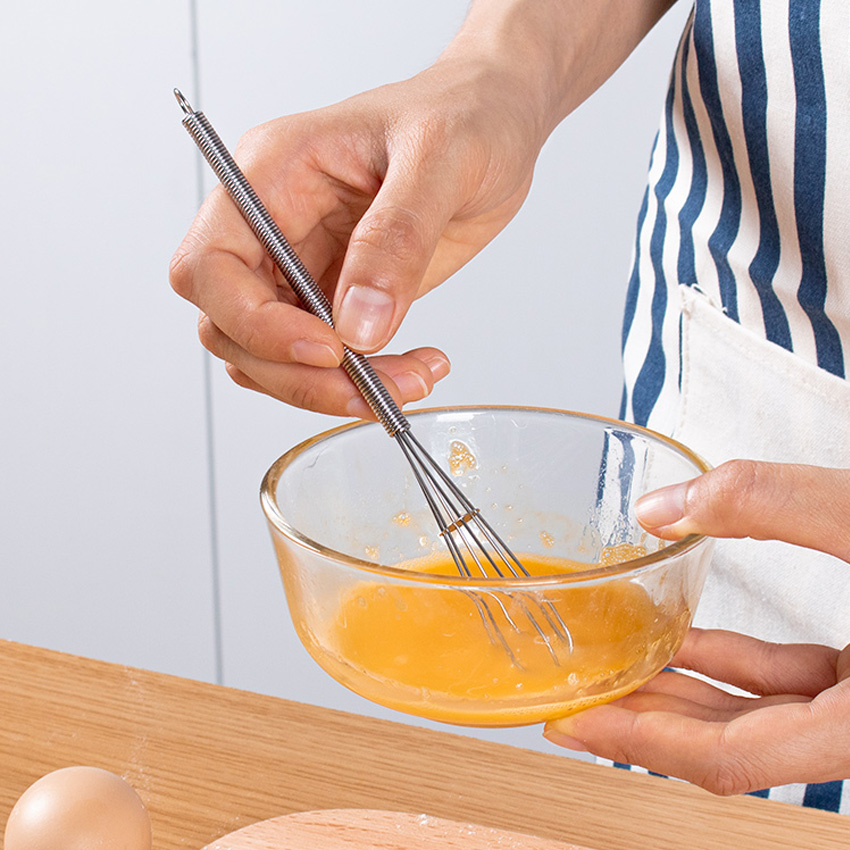 1 Chiếc Máy Đánh Trứng Mõm Nhỏ Sáng Tạo Bằng Thép Không Gỉ Máy Đánh Trứng Thủ Công Máy Đánh Trứng Làm Bánh Kem Sữa Máy Trộn Cà Phê Mõm