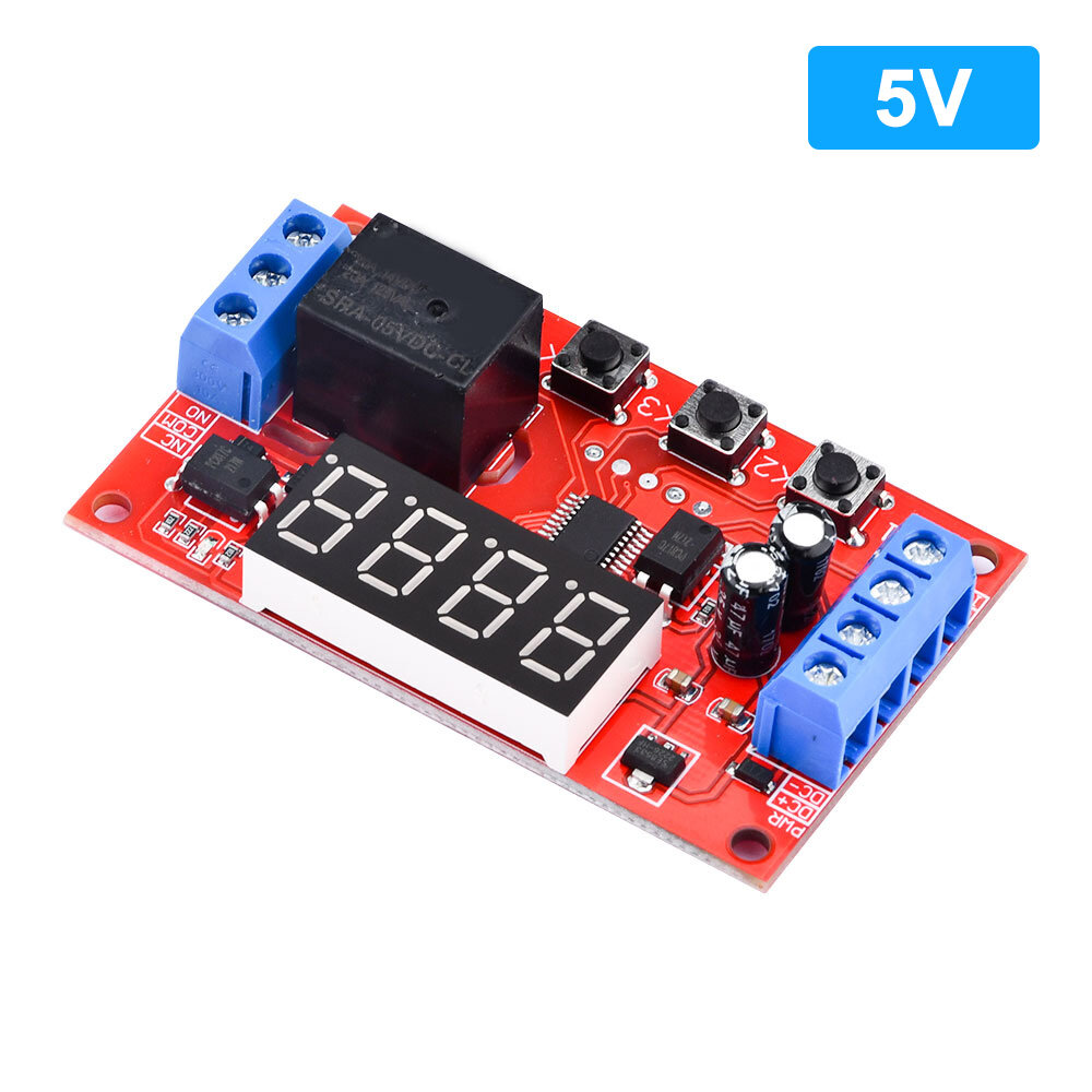 Diymore Time Delay Relay DC 5V 12V 24V Timer Module Trigger Cycle Delay Timing Circuit Switch Module with LED Display