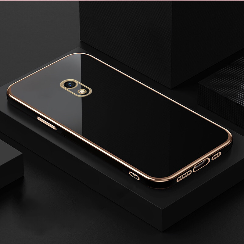 Phone Case For Samsung Galaxy J7 Pro J5 Pro J3 Pro, Straight Edge Plating Shockproof Soft TPU Case Precise Camera Protection