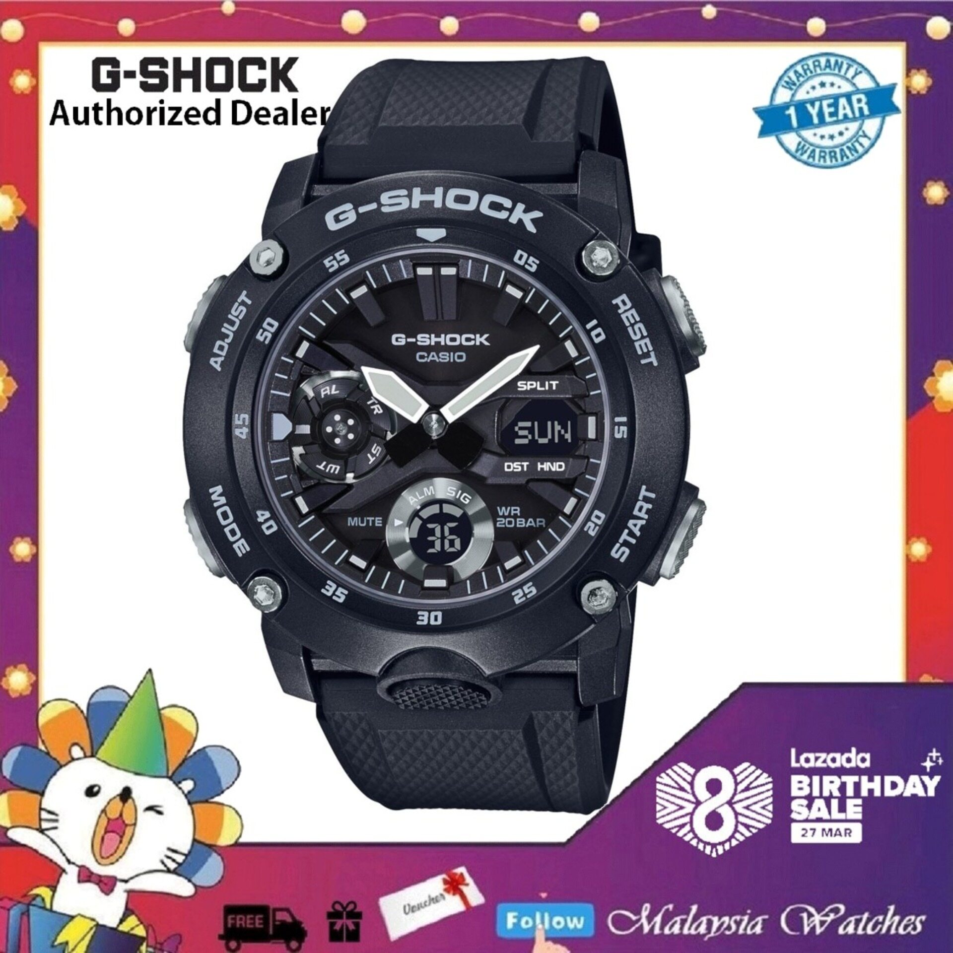 g shock water 20bar resist world time