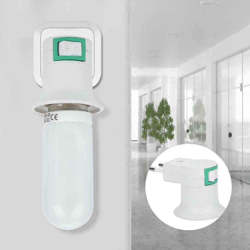 5X E27 Bóng Đèn Ổ Cắm Chủ Plug-In Adaptor Vít Cơ Sở Đèn Tường US EU Cắm