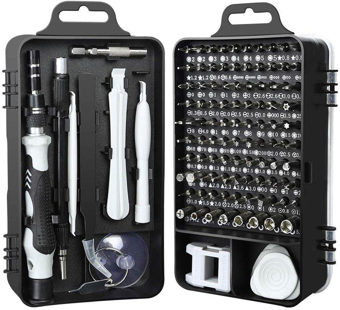 KIPRUN Screwdriver Set,115 in 1 Computer Repair Kit Electronic Tool kit Mini Precision Screwdriver Set with Case for Phone,Laptop,Jewelers
