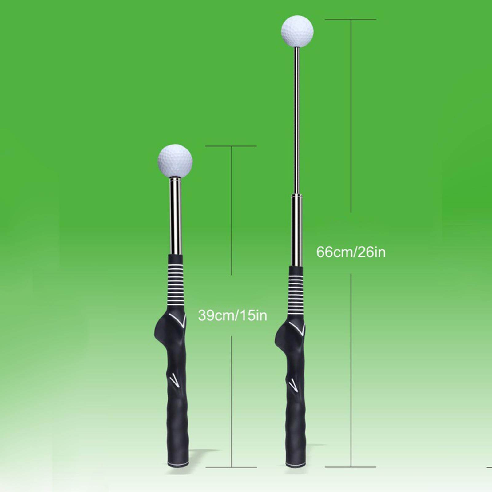 Baoblaze Portable Telescopic Warm up Stick Practice Golf Swing Trainer Aid for Rhythm