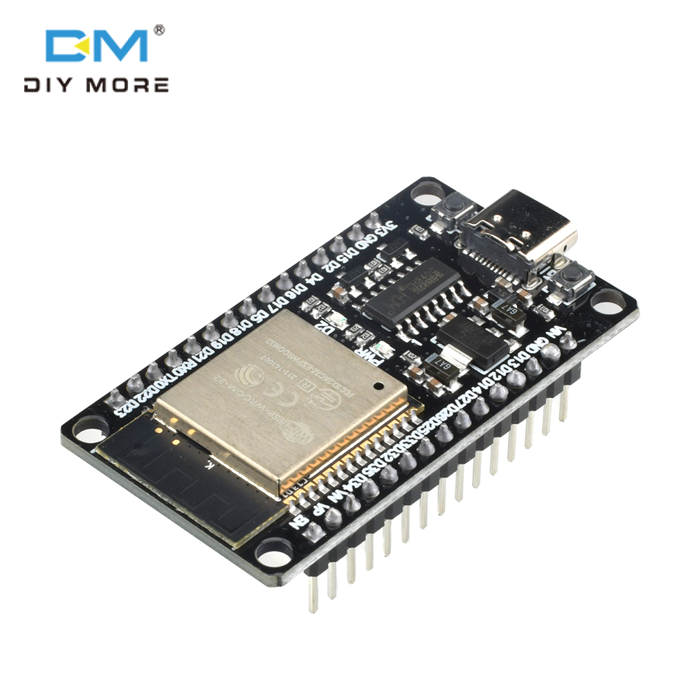 diymore ESP32 Development Board 2.4 GHz Dual Core WLAN WiFi + BT 2-in-1 Microcontroller ESP-WROOM-32 Chip Support LWIP Protocol/ Freertos