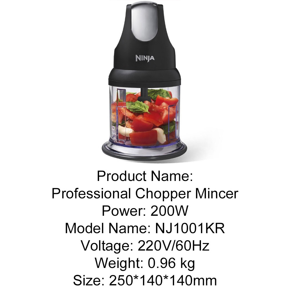 NINJA NJ1001KR Chopper Multi functional for Kitchen Rotate 0.5L