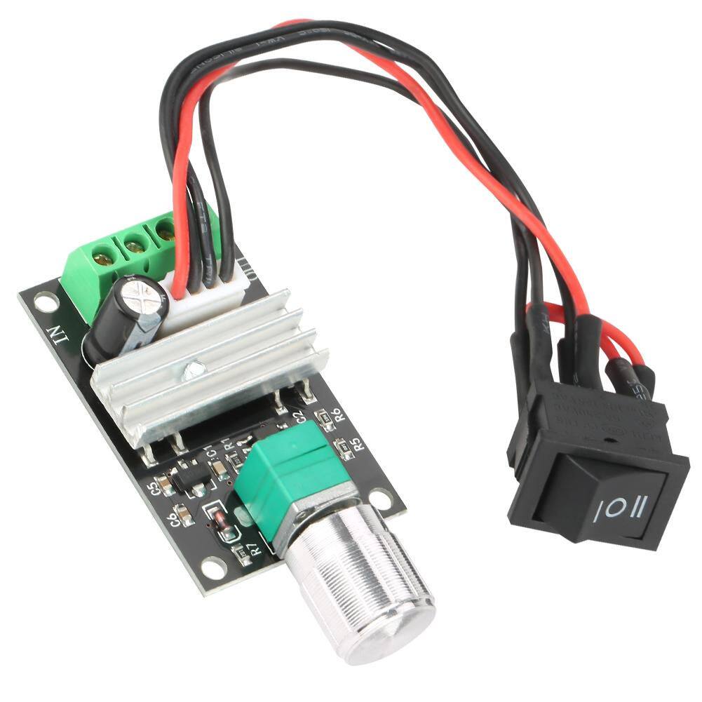 Motor Speed Controller DC 6V 12V 24V 3A PWM Motor Speed Control Reversible Controller Regulator with Switch