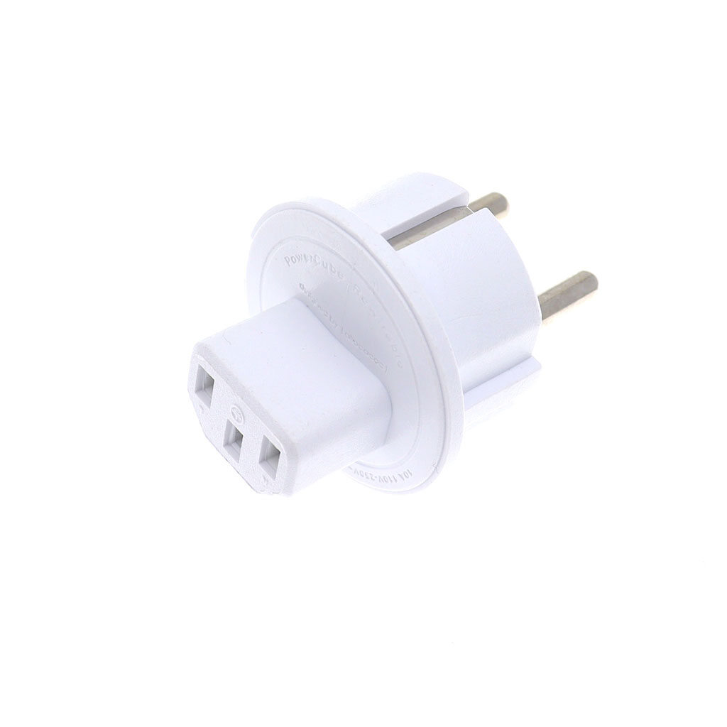 EU CEE77 Power Cable Plug Adapter European Plug to IEC320 C13 Adapter Plug for C14 Interface, Schuko Plug to Desktop Adapter Converter