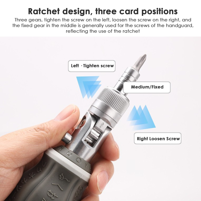 Mini multi-angle ratchet screwdriver combination set home repair tool cross word 9006M screwdriver