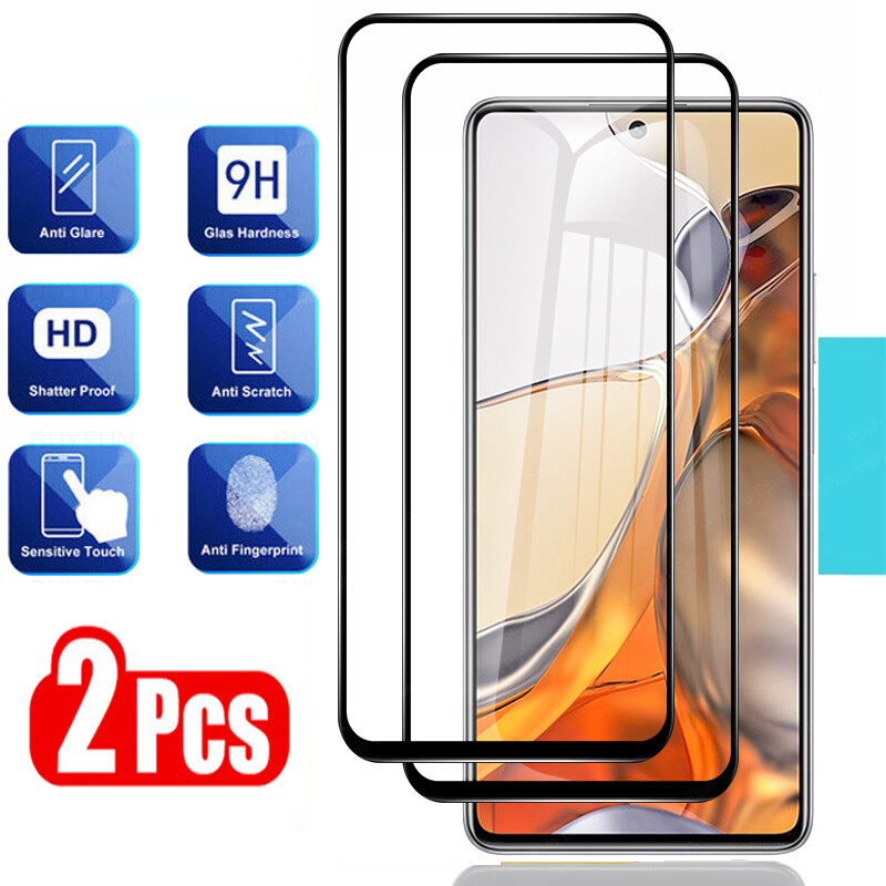 2pcs Tempered Glass For Xiaomi 11T Pro Screen Protector Film For Xiaomi Mi 9T 10T 9 10 11 Lite NE 11i 10i 5G Protective Glass