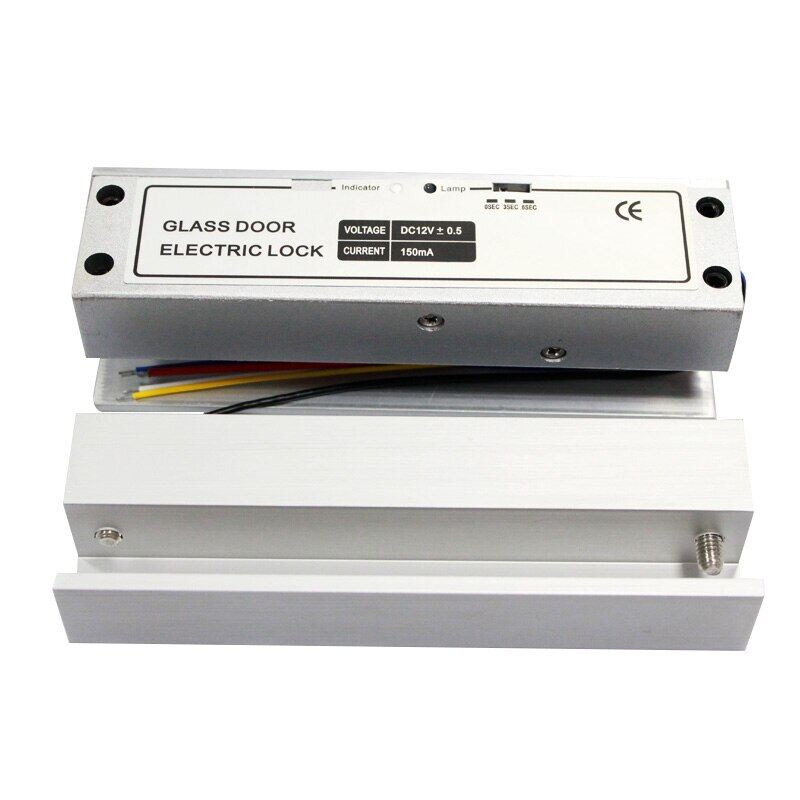 Fail Safe NC DC12V Glass Door Electric Drop Bolt Lock LED Indicator For Ess Control Home Security Frameless Glass Door
