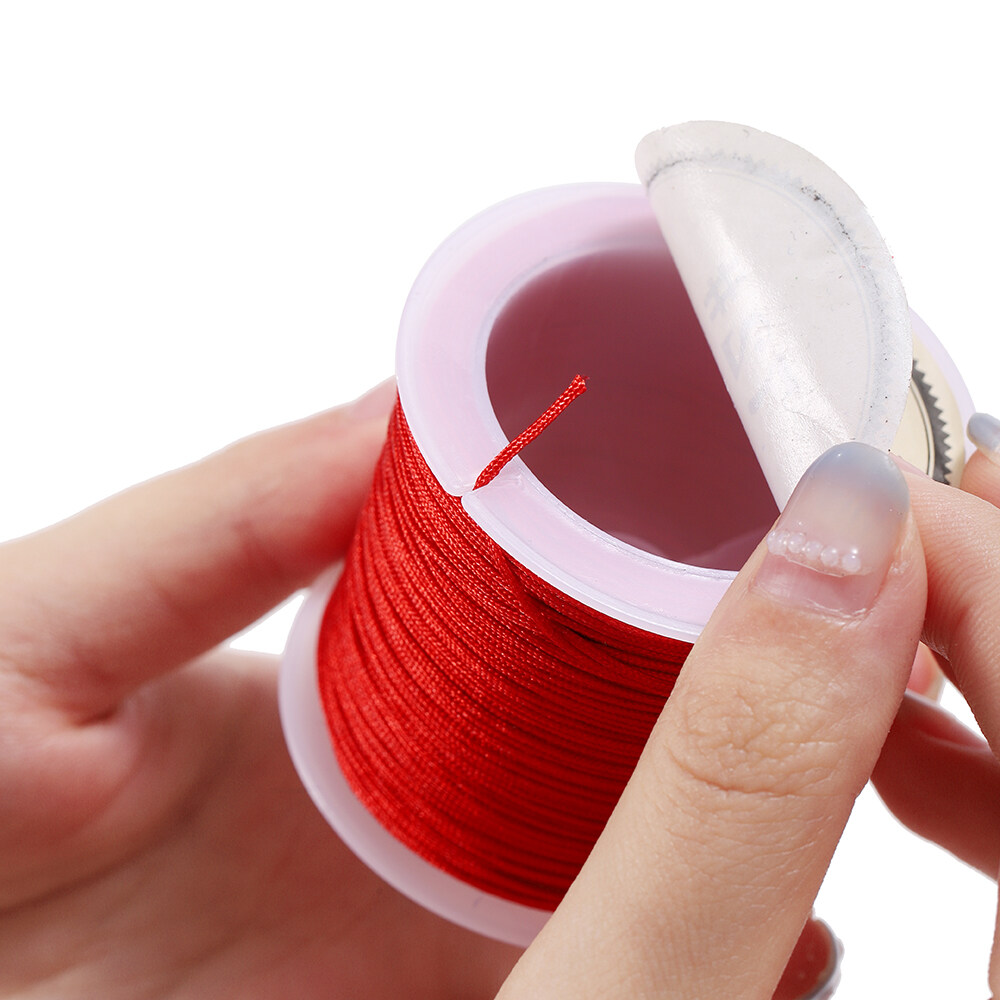 40 Dây Thừng Bện Thủ Công Bằng Nylon 0.8 Mm Mét/lô Vòng Cổ Dây Đính Cườm Phụ Kiện Tự Làm Đồ Trang Sức