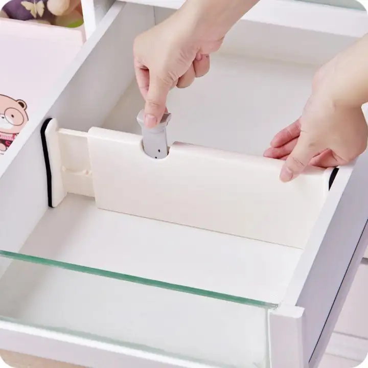 Retractable Drawer Divider Multi Use Wardrobe Cabinet Drawers