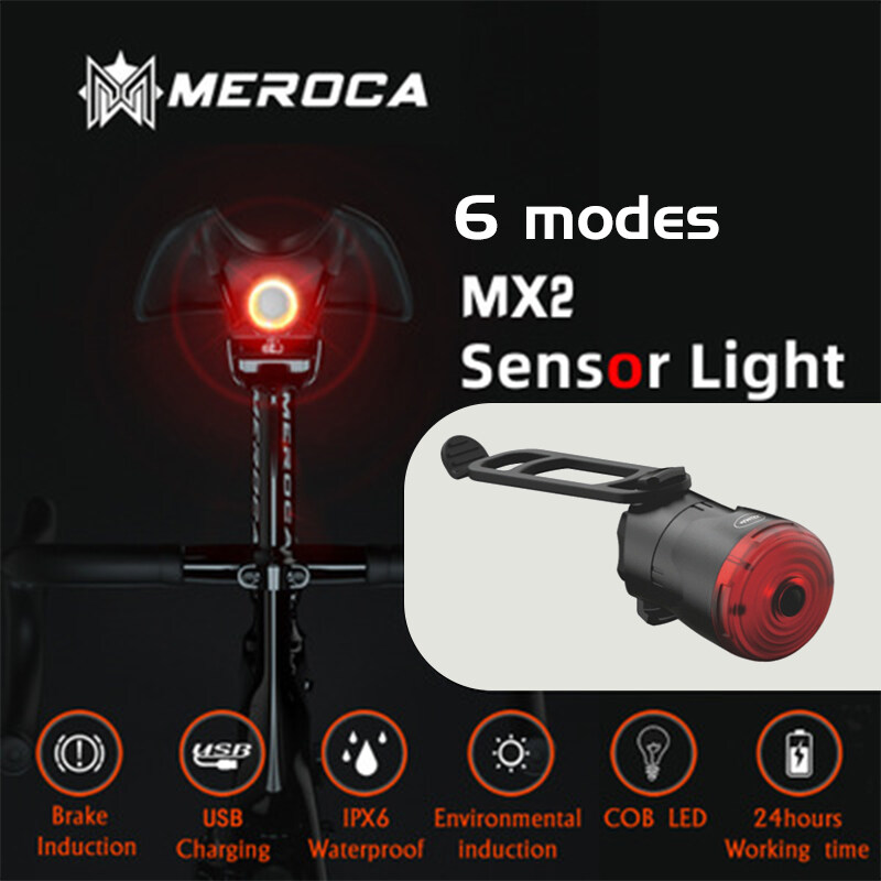 Malay Stock Bicycle Brake Light Bike Tail Light Sensor Intelligent Auto Start Stop Waterproof Usb Charging Accessories Led Cycling Light Bike Rear Light Lazada