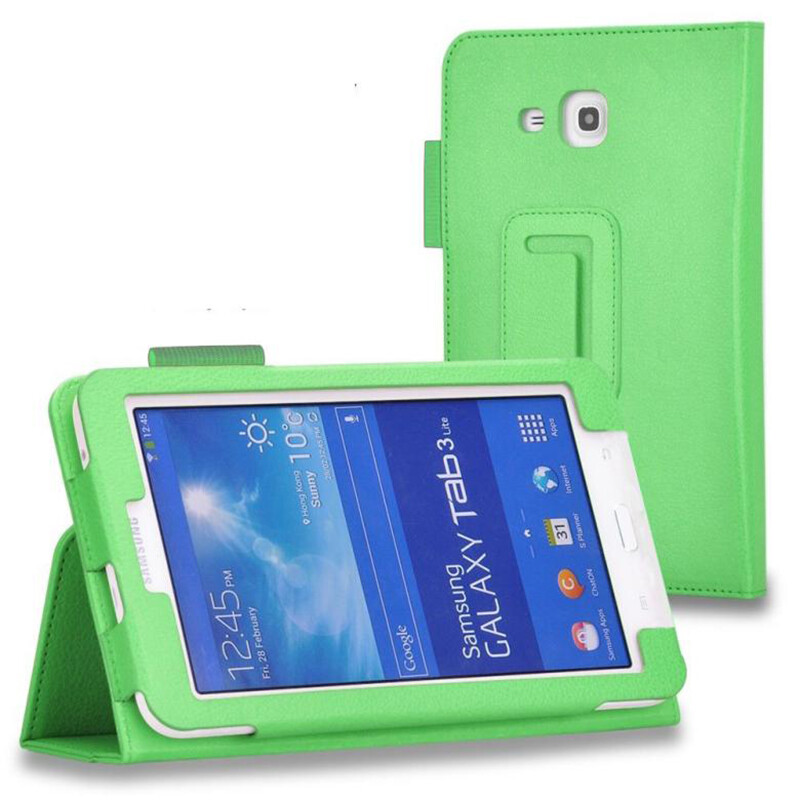 PU leather case for Samsung Galaxy Tab 3V SM-T116 SM-T116NU SM-T116BU stand cover holder