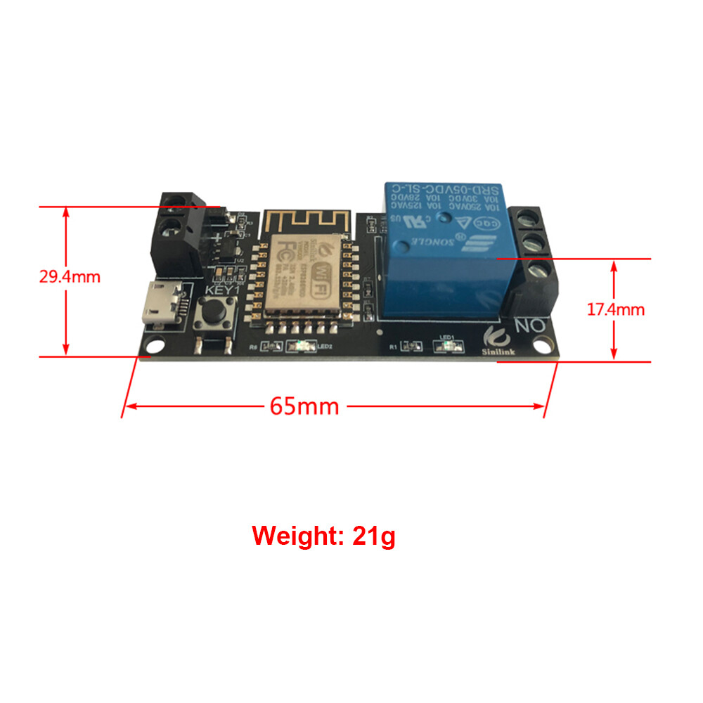 【Ready Stock】Original Aideepen WF5V/WF36V WIFI Mobile Phone Remote Control Relay Module