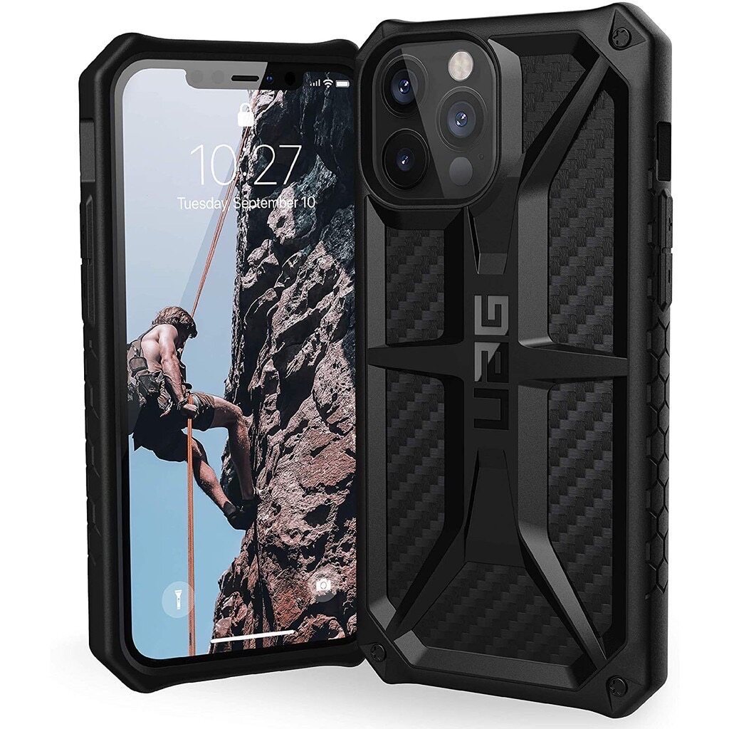 UAG Shatter-resistant Case for iphone 15 pro max 14 pro max iPhone 13 pro max 12 pro max 12 mini 11 pro max XS Max X/XS XR 7/8 Plus 7/8/SE 2020 6/6s plus 6/6s  Carbon Fiber Monarch  Shockproof Protective UAG case
