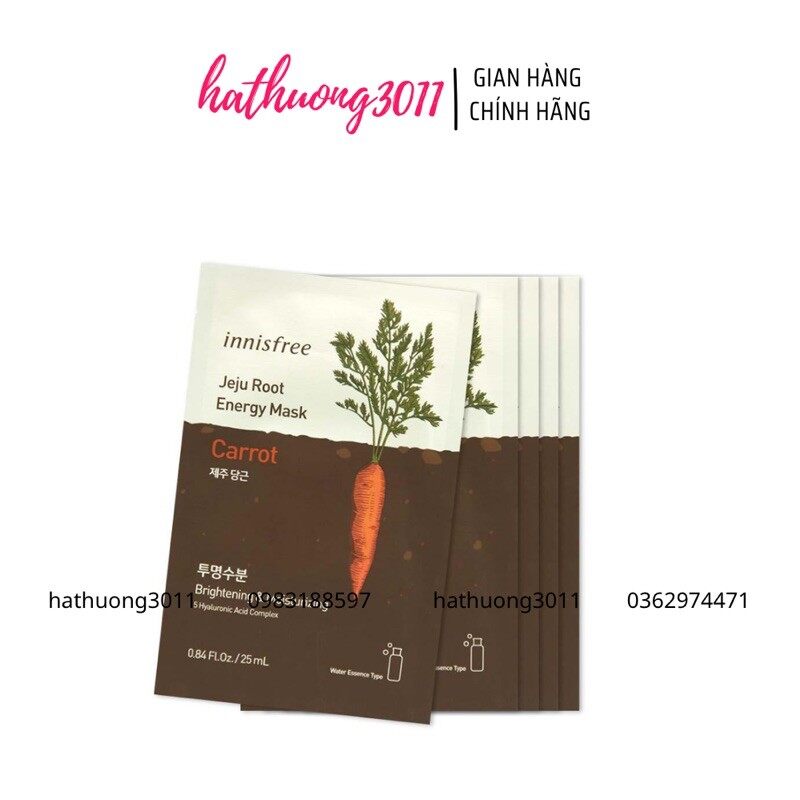 Mặt Nạ Thuần Chay Innisfree Jeju Root Energy Mask.