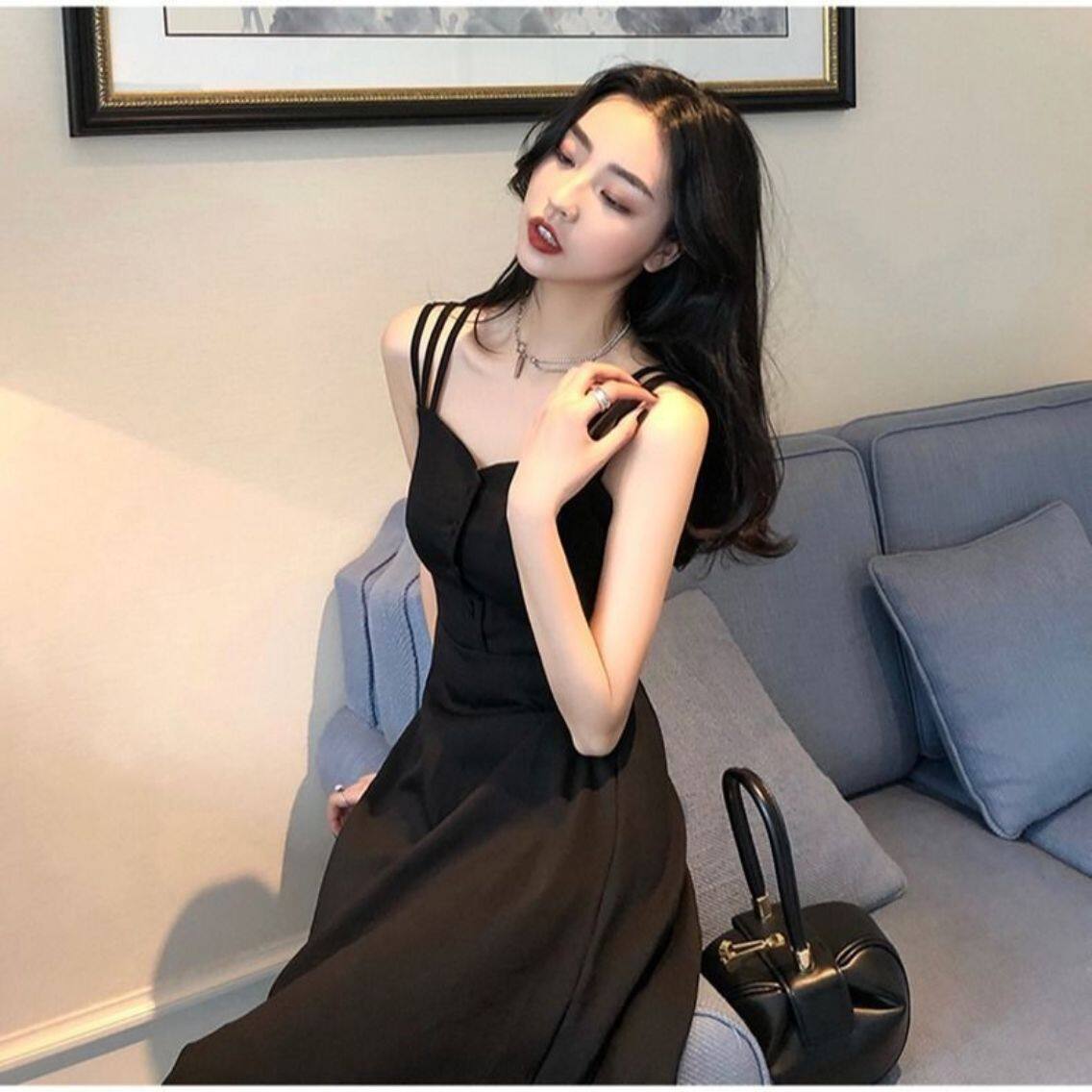 Overseas Ready Stock Women Korean Fashion Long Young Sleeveless One Piece Dress Top 女装 韩式 潮流 年轻 无袖 露肩 连衣裙 Lazada Overseas Ready Stock Women Korean Fashion Long Young Sleeveless One Piece Dress Top 女装 韩式 潮流 年轻 无袖 露肩 连衣裙 Lazada