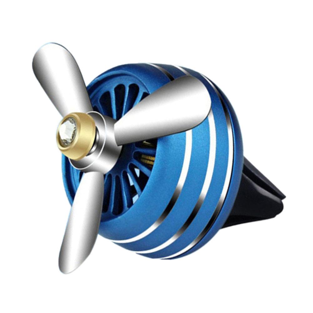 Tenmillion Car Air Vent Freshener Perfume Clip LED Fan Fragrance Aroma Diffuser Decoration
