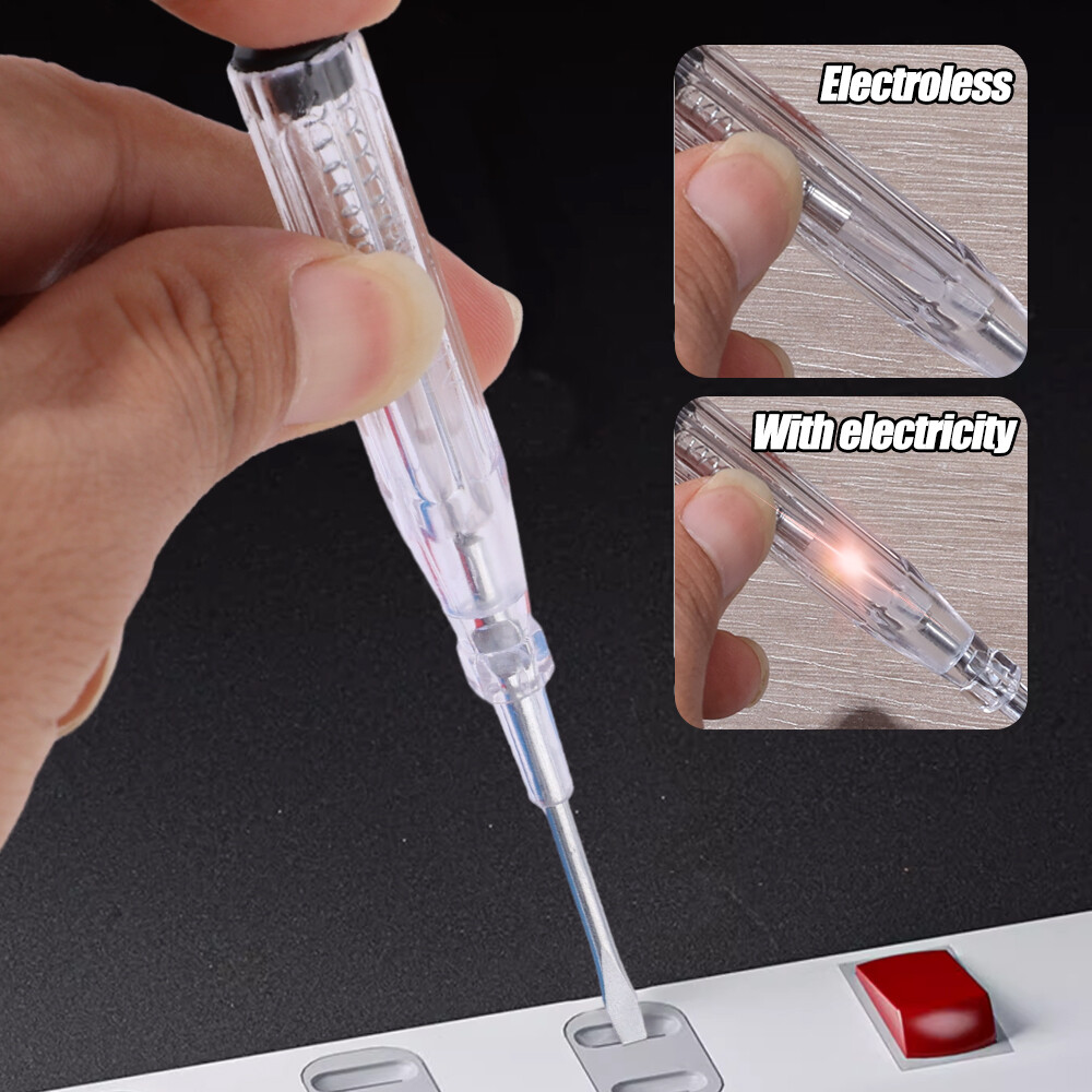 Electric Alert Tester Volt Test Pen Voltage Detector Electroprobe Home Electricity Tools Circuit Tester Plastic Handle