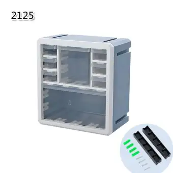 Wall Mounted Storage Box Desk Top Organizer Plastic Parts